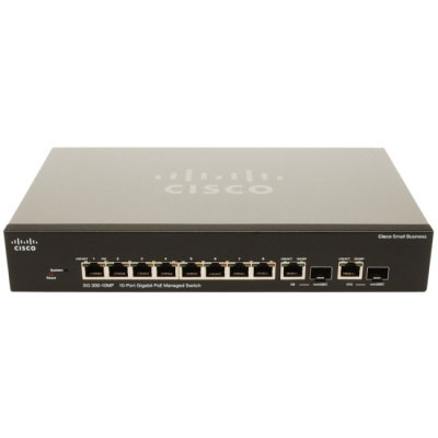 Коммутатор Cisco SB SG300-10MP (SRW2008MP-K9-EU)